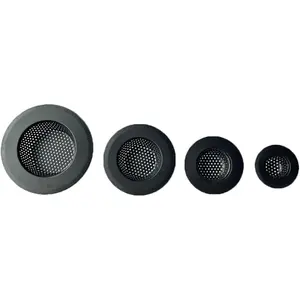 Drain Hair Catcher,Drain Stoper,Shower Drain Cover for Bathtub, Kitchen Sink Strainer, Stainless Steel Bathroom Sink, Drain Stopper with (4 PCS,Black,2.1 in to 4.5 in)