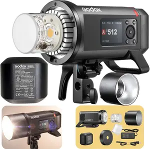 Godox AD600 Pro II AD600Pro II AD600PROII Flash, One-Tap sync with X3 Trigger, 40W Bi-Color Modeling Led, Color Screen, 16 Color Groups Indicator, Freeze Mode, 1/1 to 1/512 in 0.1 Increment Steps