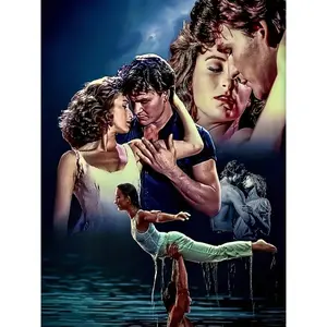 Dirty Dancing Movie Diamond Art Painting Christmas Kits Crafts Stickers Fantasy Actor Cozy Charming Embroidery Mosaic Cross Stitch Rhinestone 5D DIY Picture Sets Home Room Wall Decor Toys Gift