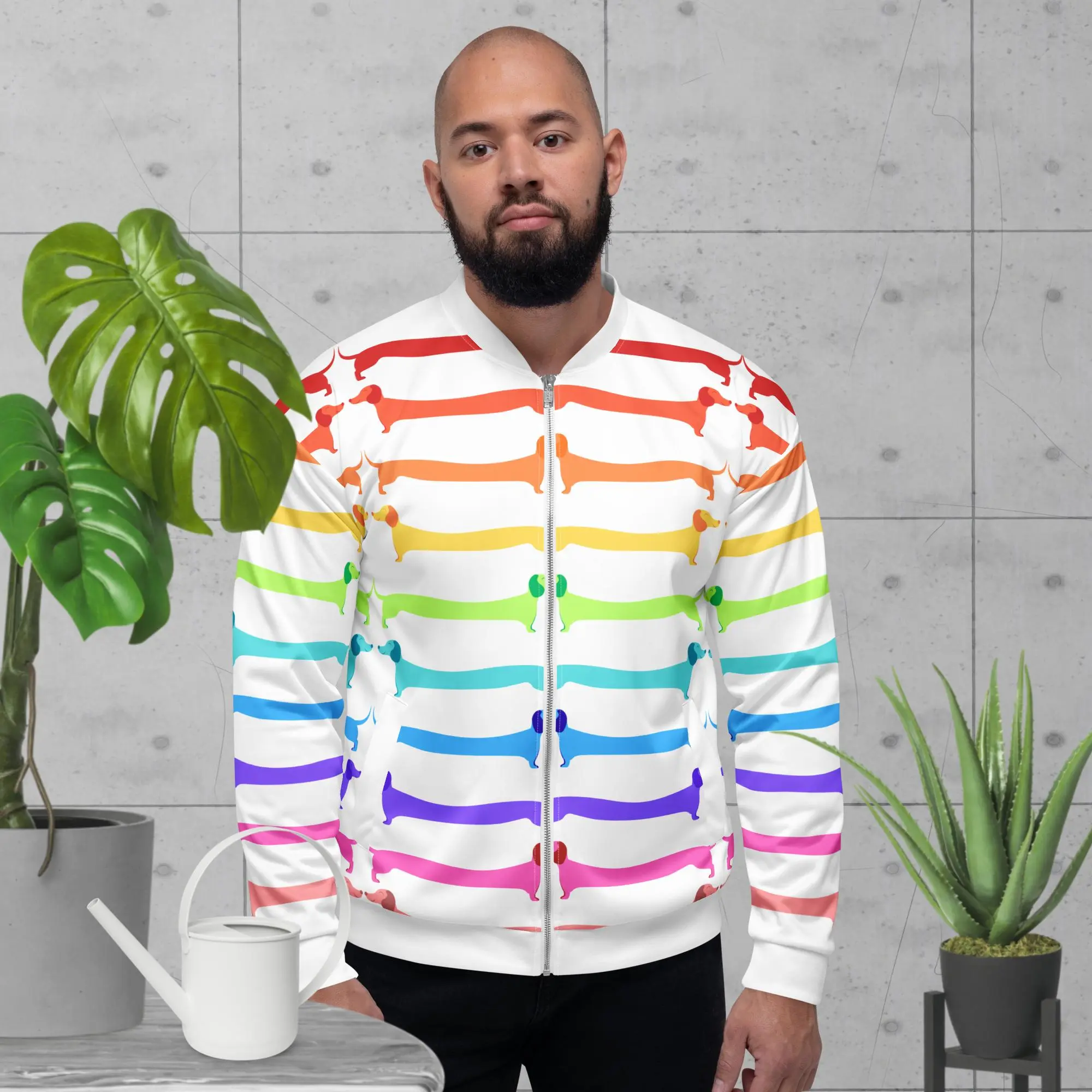 Rainbow Weiners Unisex Bomber Jacket