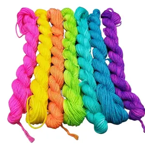 Acid Rainbow Set of Seven Neon Yarn Colors