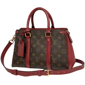 Pre-owned Louis Vuitton PVC Shoulder Bags Monogram Soufflot BB Cherry 4000014777048