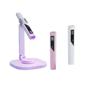 Portable mini handheld nail light, with stand ultraviolet nail light, nail light, telescopic lamp stand, nail film phototherapy lamp