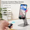 Wireless Foldable Dual Mode Bluetooth-2.4G Connection Finger Ring Air Mouse with Trackpad, Rechargeable Mobile Remote Control for Laptops, Camera Capture, Presenter Clicker (Black)