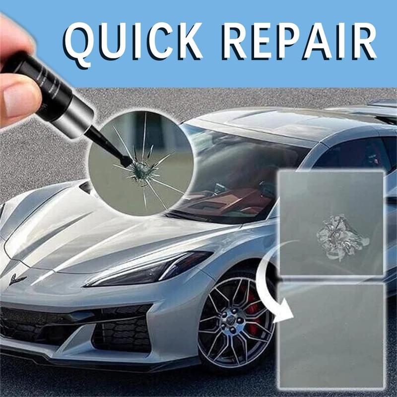 Windshield Repair Kit, Windshield Chip Repair Kit, Upgrade Car Windshield Crack Repair Kit, Glass Repair Liquid for Cracks and Chips, Cracks Gone Glass Repair Kit All Crack Types (Transparent bags)