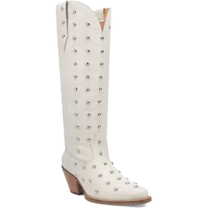 Dingo Ladies Broadway Bunny White Western Boots DI155-WH