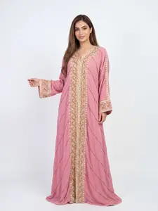 Eleena Kuftan - Embroidered Women's Caftan - Ceremonial, Traditional, Arabic Eid Dress - Perfect for Ramadan, Gifts for Her, Eid