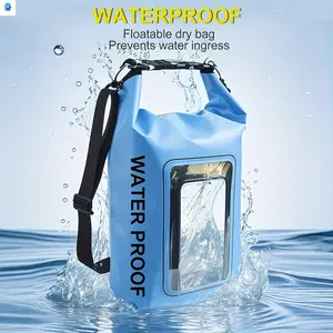 2026Unisex Waterproof Dry Bag With A Touch-Screen Phone Window, Lightweight Roll-Top Dry Storage Backpack With A Phone Sleeve, Suitable For Travel, Swimming, Boating, Kayaking, Camping, And Beach Activities