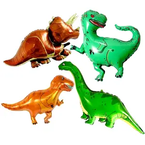 Giant Dinosaur Balloon Foil Set - 51 InchDinosaur Balloons For Birthday Party | Dino Balloons For Dinosaur Party Decorations | Dinosaur Birthday Balloons | Dinosaur Birthday Party Supplies