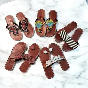 Women’s African Maasai Summer Beaded Sandals Size 7.5