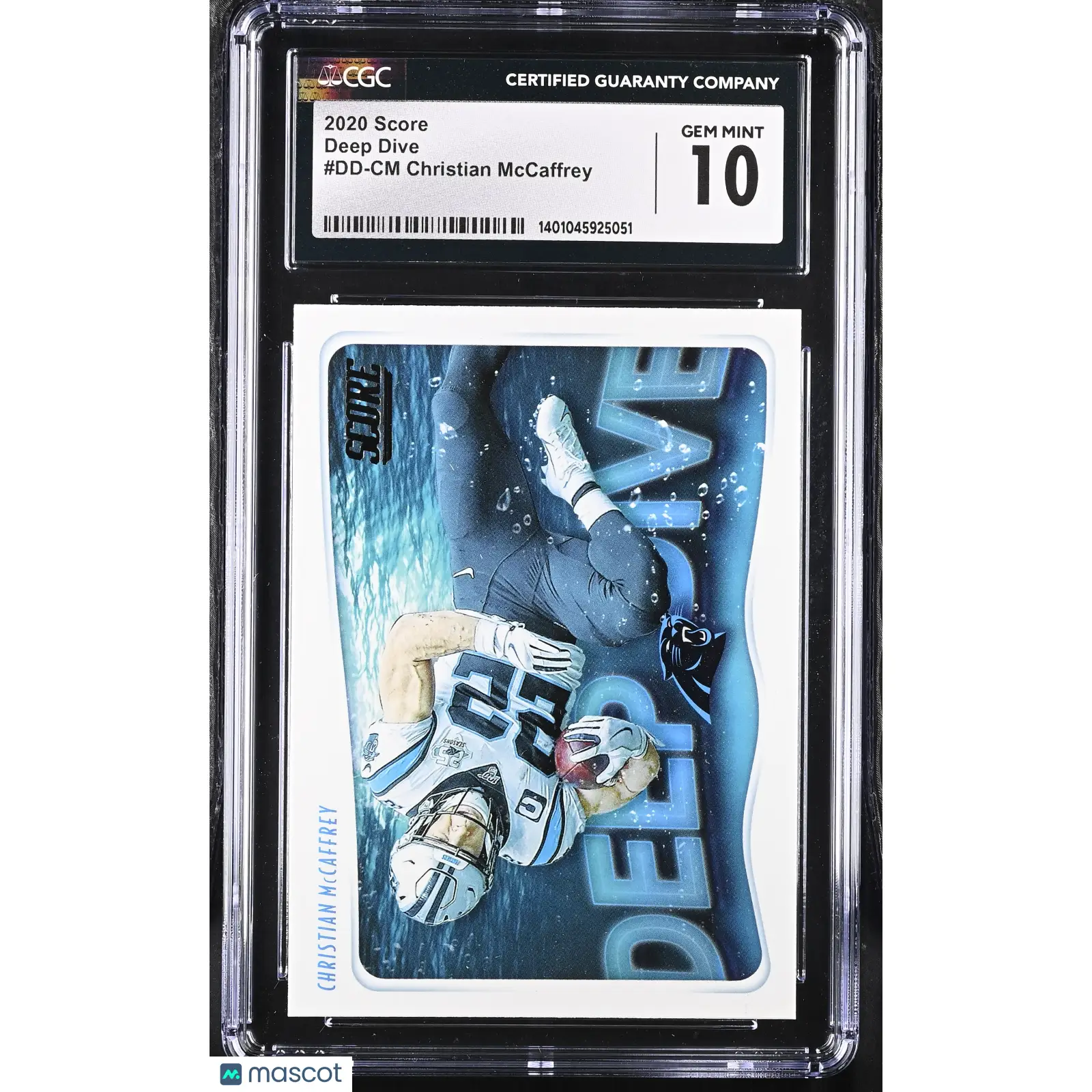Christian McCaffrey CGC 2020 Score #DD CM Deep Dive Football 10