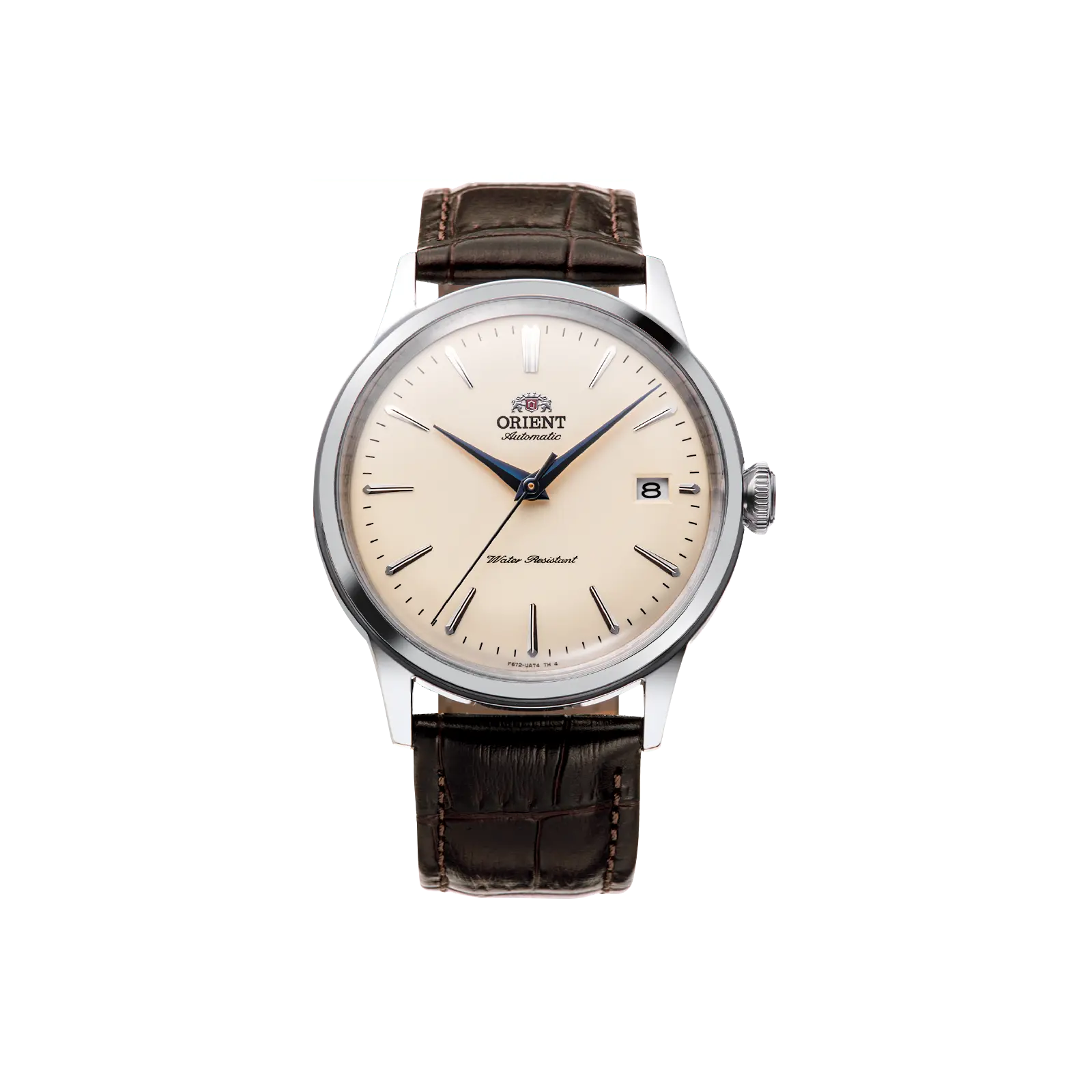 Orient Bambino V7 Classic Automatic Dress Watch, 38mm Champagne Dial, Stainless Steel Case, Brown Leather Strap, RA-AC0M04Y30B, Automatic Watches, Business Fashion Watch