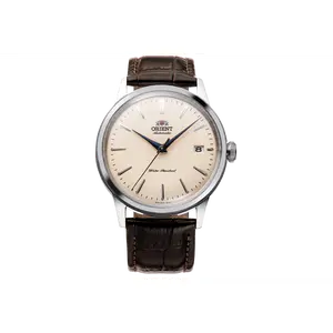 Orient Bambino V7 Classic Automatic Dress Watch, 38mm Champagne Dial, Stainless Steel Case, Brown Leather Strap, RA-AC0M04Y30B, Automatic Watches, Business Fashion Watch