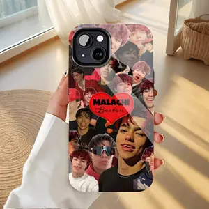 Malachi Barton Fans Stunning Collage Design Mobile iPhone Case. Double-Layer PBT+TPU Drop-Resistant Mobile Phone Cover, Compatible with iPhone16/15/14/13/12/11 ProMax/Plus/Pro