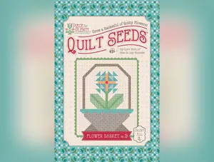 Piece & Plenty | Quilt Seeds Flower Basket No. 3 | Quilt Block Pattern by Lori Holt | 24" x 30"