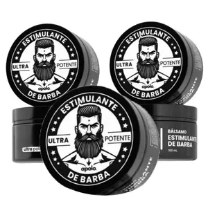 Apolo Men's Ultra Potente Minoxidil Beard Cream 2X Strength Alopecia Stimulant Fast Follicle Activation Repair Enhances Hair Growth