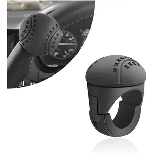 Steering Wheel Spinner, Non-Slip Silicone ABS Steering Wheel Knob with Metal Bearings, 360° Rotation Steering Wheel Spinner Knob Car Power Handle for Truck Tractor Boat