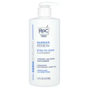 RoC Barrier Renew, Gel-To-Foam Cleanser, 12 fl oz (355 ml)