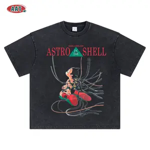 Astro Boy 90s retro animation Tee, Casual Short Sleeve T-shirt for Summer, Fashion Men's Top for Daily Wear Menswear Tshirt Streetwear Crewneck Tropical Shortsleeve White Gift for anime fans