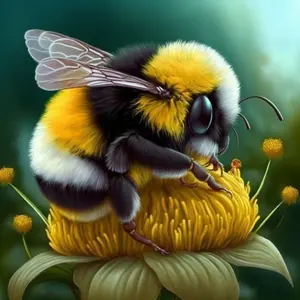 Bumblebee Diamond Painting Short Lint Canvas Kit