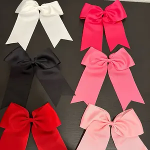 12 pieces - 8” Cheer Bows (Grad Cap Topper Bows)