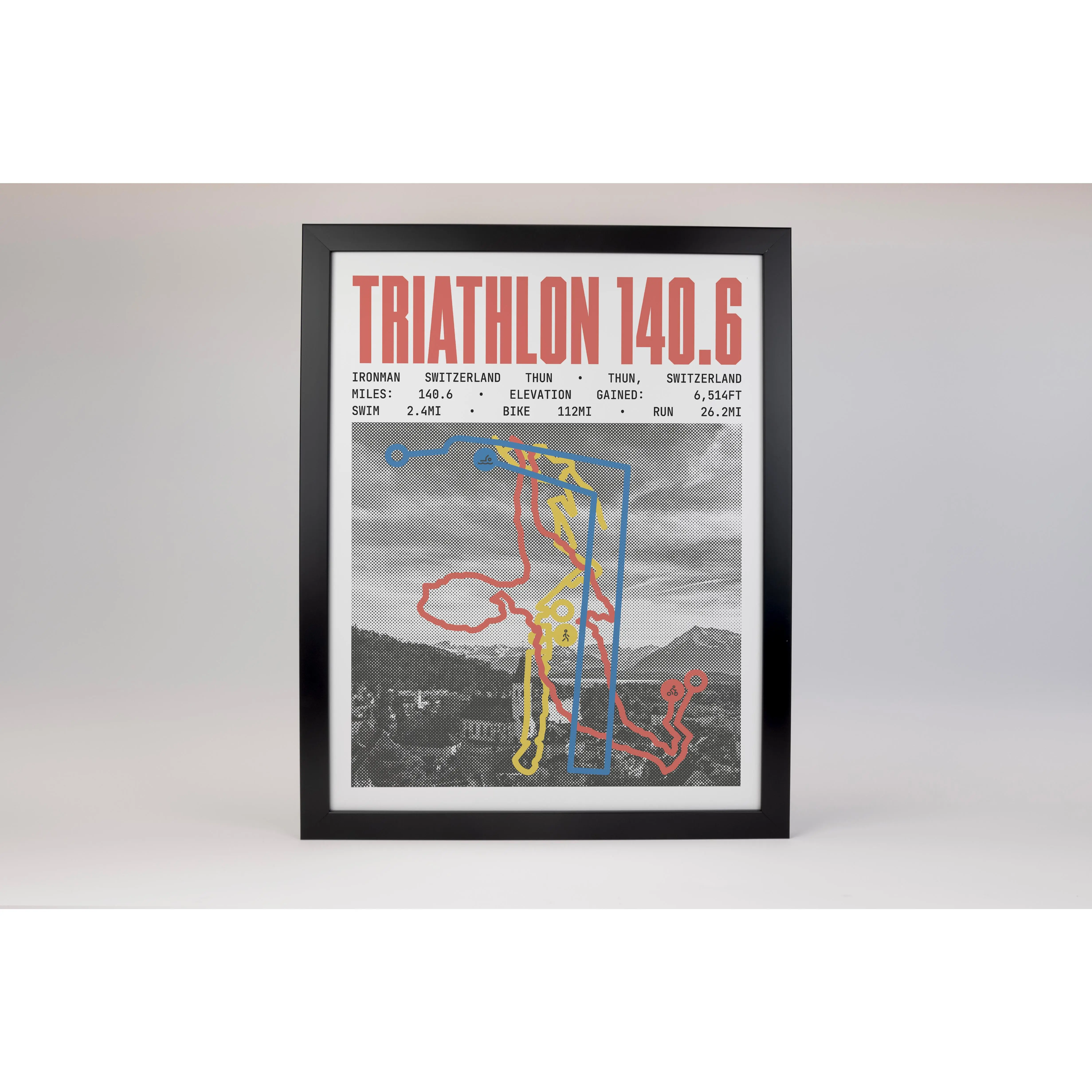Ironman 140.6 Switzerland Thun Poster