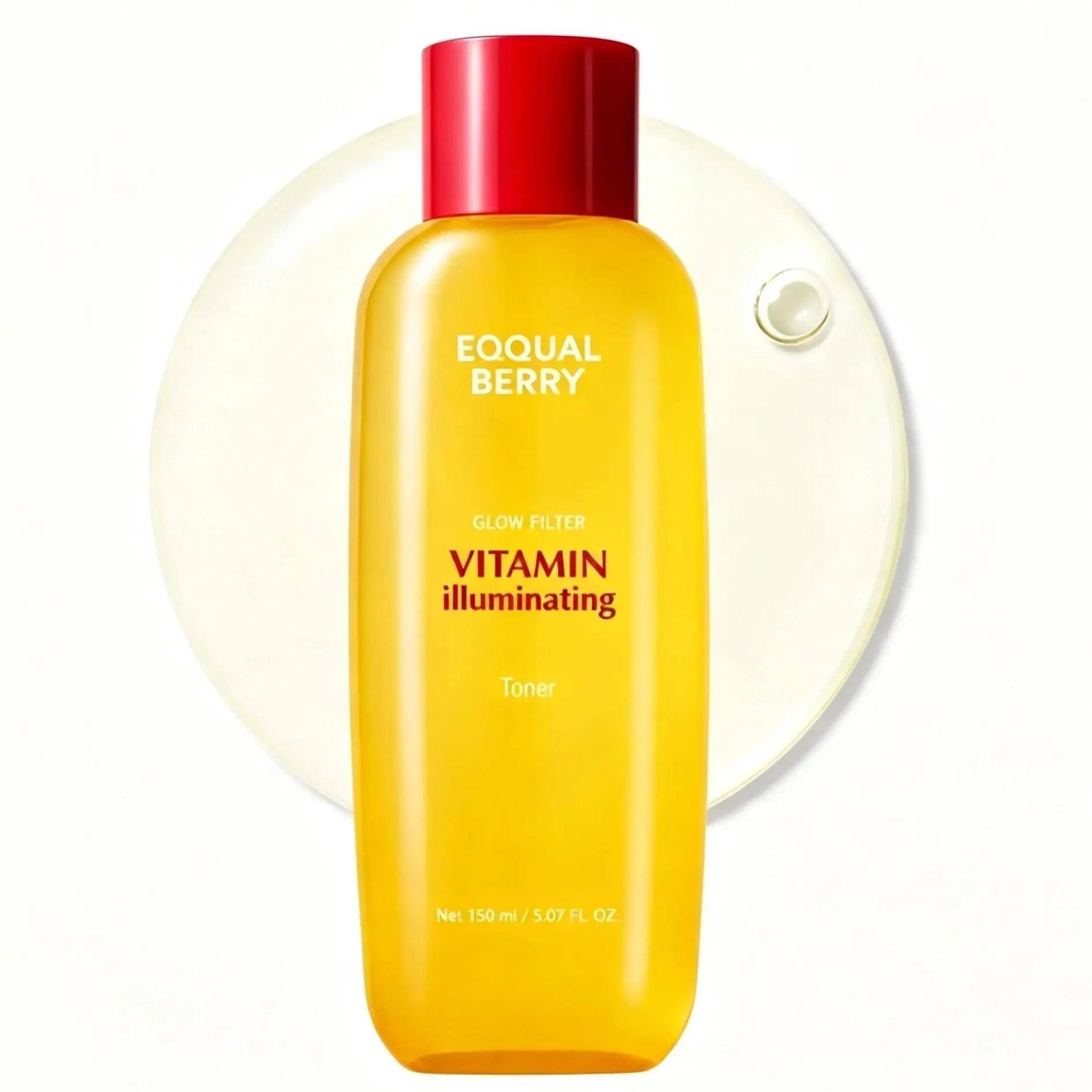 [EQQUALBERRY] Vitamin Glow Toner | Korean Skincare Toner with Vitamin C & Niacinamide | Hydrating Face Toner | Glass Skin Daily Routine