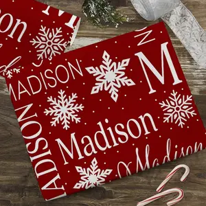 Christmas Snowflake Repeating Name Personalized Wrapping Paper, Custom Wrapping Paper, Christmas Wrapping Paper, Christmas Wrapping