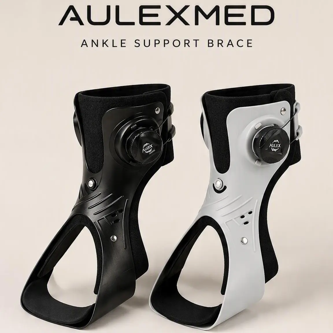 AULEXMED Adjustable X-Strap Unisex Ankle Support Brace – Lightweight, Breathable & Comfortable Ankle Compression Cuff, Ergonomic Design, Easy Install, 2 Colors Available, Great for Volleyball, Gym Training & Outdoors [DealsForYouDays]