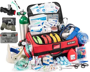 Scherber Ultimate EMS/EMT First Responder First Aid Trauma kit O2 W/Bleeding Control - Fully Stocked