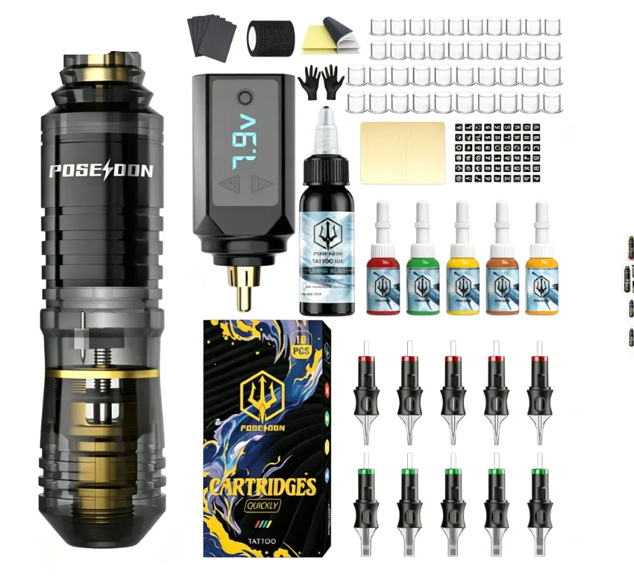 POSEIDON Beginner Creative Kit | Complete Rotary Pen Set | Easy Starter Tool Kit Beginner Artist Kit | All-in-One Creative Pen Set | Perfect Starter Package Everything Beginners Need to Start Creating |