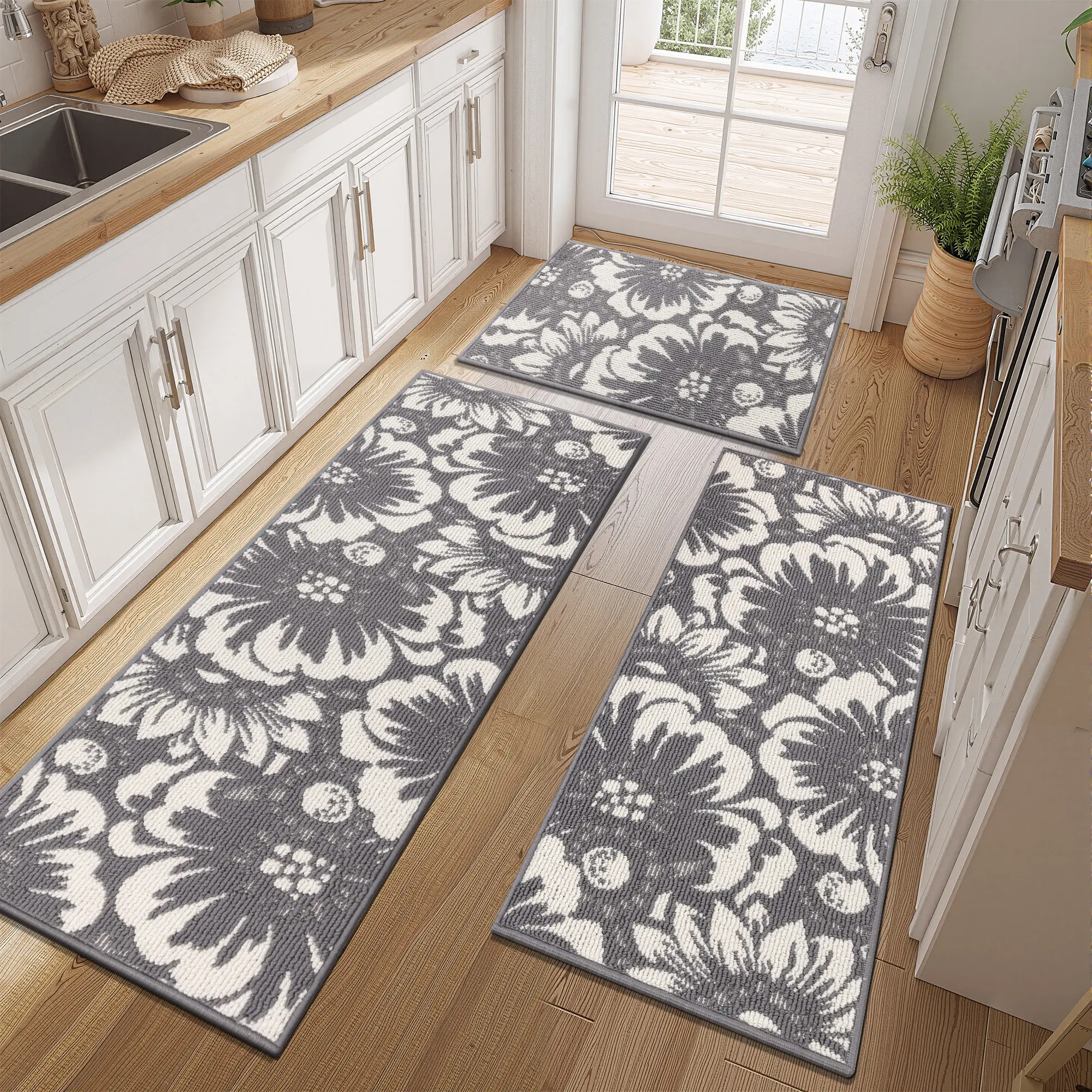 Grey Sunflower- 3 PIECES