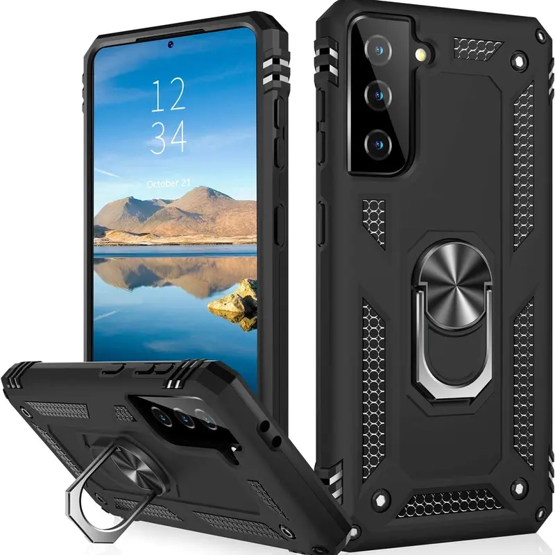 Entronix Wireless Charging TPU Casing for Samsung Galaxy Z Flip 6 - Metal-Rubber Dustproof Phone Accessory with Protective Grip, Kickstand, Strapless Customized Cover, None