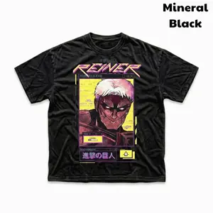 Reiner Vintage T-Shirt, Attack On Titan Shirt, Good Graphic Tee, Unisex Gift Manga Anime Tshirt, Gothic Grunge Y2K Emo Scene Amity Affliction Style Clothes Men Women Streetwear