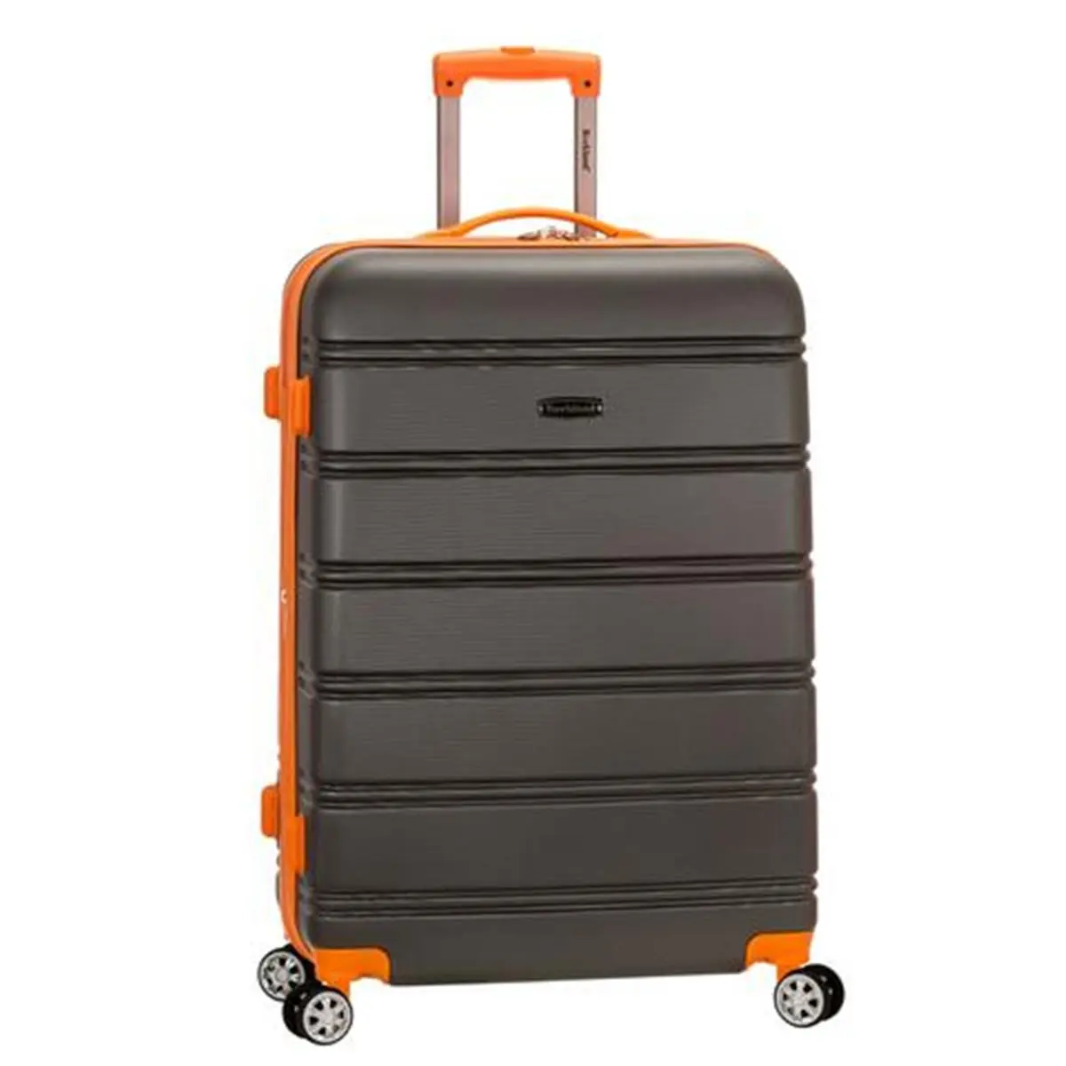 Rockland 28 in. Expandable ABS Hard Shell Lightweight Luggage - Charcoal, Dual Wheel Spinner, Telescoping Handle, Hard Shell Luggage, Travel Luggage Bags