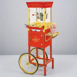 Vintage Professional Popcorn Cart - NEW 8-Ounce Kettle - 53 Inches Tall