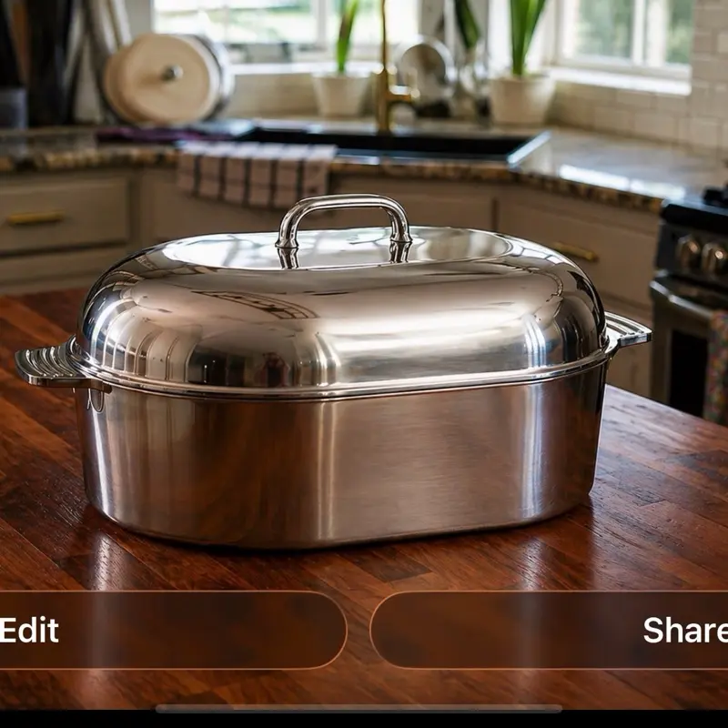 Alumachef 18-in Oval Roaster