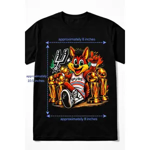 Spurs Coyote with Tropheys Gildan Unisex Shirts White Toner Underlay for Dark Shirts Perfect Look