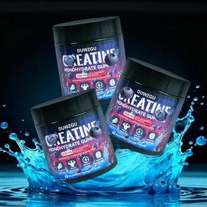 Creatine&Carnitine Gummies Supplement - 5000 MG Monohydrate Gummies - Energy Boost, Gluten-Free