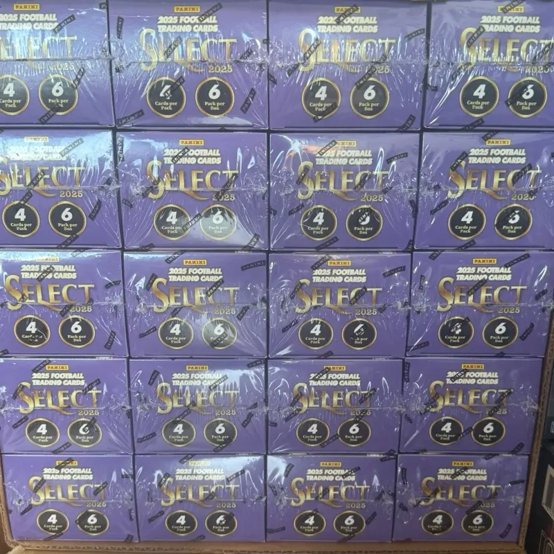 2025 Panini Select Football Factory Sealed 20-Box Blaster Case