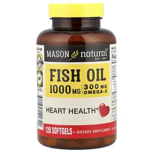 Mason Natural Fish Oil, 1,000 mg, 120 Softgels