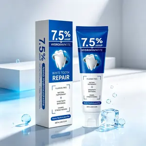 Hydroxyapatite Toothpaste for Enamel Repair & Teeth Whitening, Refreshing Flavor, Fluoride-Free Gentle Formula 4.23oz for Sensitive Teeth Care