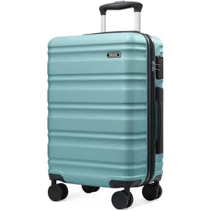 Miusse 20inch Carry-On Luggage Hardside with Spinner Wheels & TSA Lock Lightweight Durable Rolling Suitcase for Travel Women Men Airline Approved 100% ABS Impact-Resistant