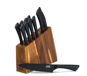 Thyme & Table Knife Set, 13-Piece Kitchen Slim Block Stainless Steel Knife Set