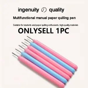 Paper Flower Steel Wool Tool Kit, Slotting Set, Curved Steel Wool Needle Pen, Blue, Ideal for Art Craft DIY Paper Card Projects, Paper Card Making