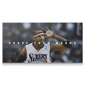 Allen Iverson Poster - Prove Them Wrong Gym Wall Print, Basketball Motivation Poster, Sports Decor for Men, Training Room Art, Athlete Poster