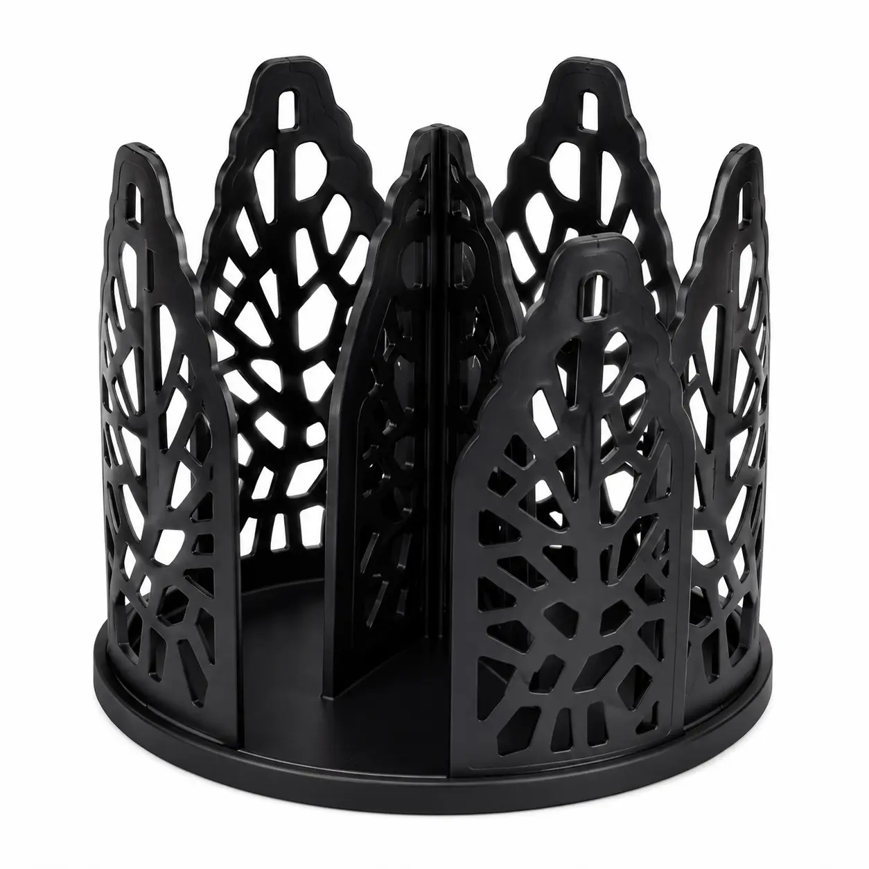 Rotating Paper Cup Holder with 4 Compartments, Disposable Coffee Cup Dispenser, Storage Box, Detachable Plastic Cup And Lid Organizer, Suitable for Countertops, Kitchens, Coffee Stations, And Bathrooms