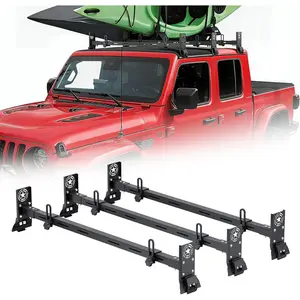 JOKG Heavy-Duty Roof Rack Cross Bars for Jeep Wrangler JL JK Gladiator JT 2007-2024, Easy Install, 600 lbs Capacity, Rust-Proof Steel, Ladder & Cargo Management