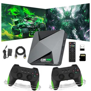 G36 Pro Retro Game Console Game Box,  Compatible with 50+ Emulators,EmuELEC 4.3 + Android 9.0 Dual System,4K HD Wireless Retro Game Stick,Plug & Play Video Games for TV,Dual Wireless Controllers (256G)