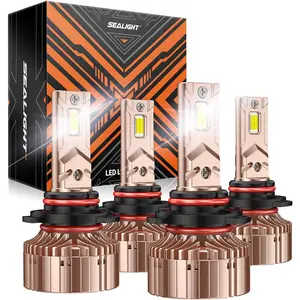 2000 Chevrolet Impala 9005/HB3 9006/HB4 180W 6000K White IP68 LED Headlight Bulbs 2Pairs SEALIGHT X6S